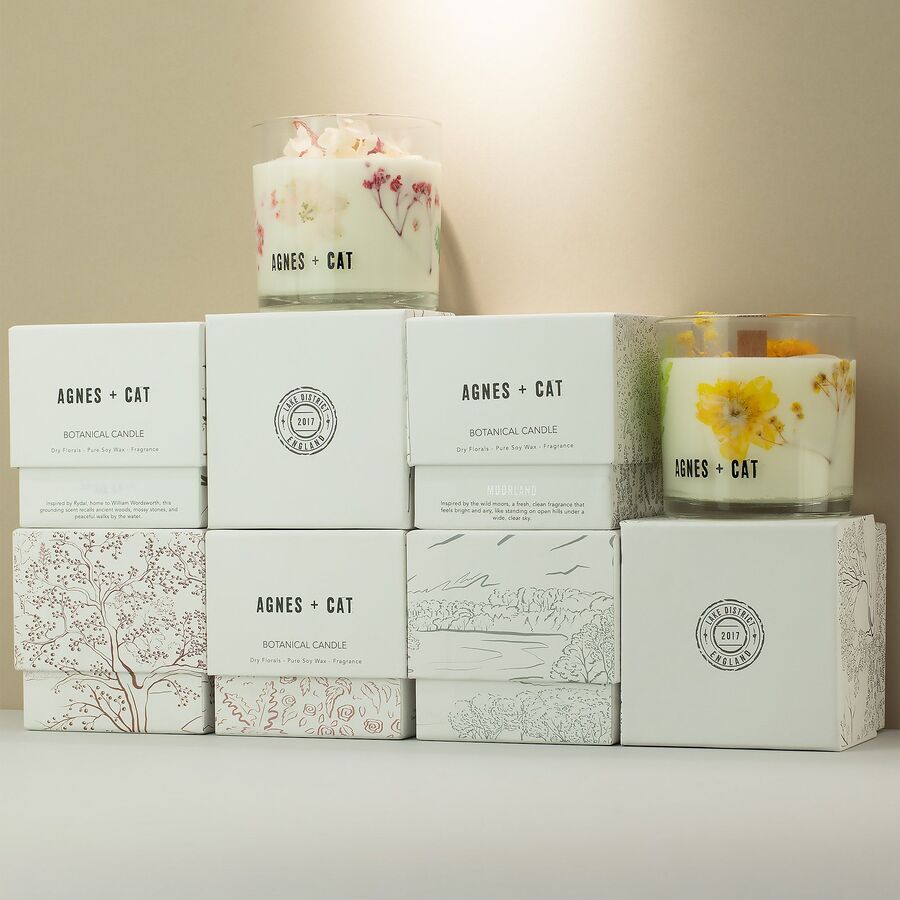 Agnes + Cat Botanical Soy Wax Candle: Fellberry