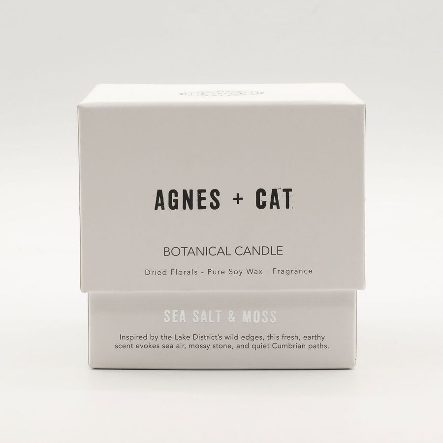 Agnes + Cat Botanical Soy Wax Candle: Seasalt & Moss, photo 2