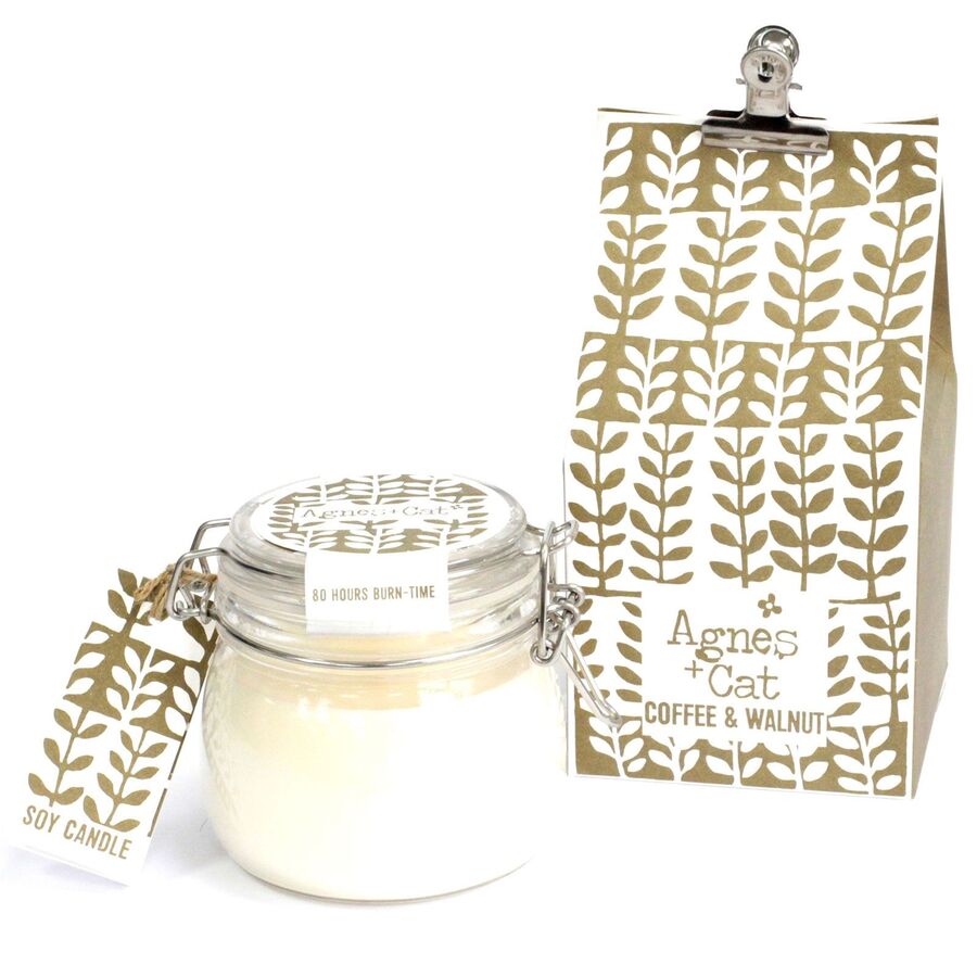Agnes + Cat Kilner Jar Candle: Coffee and Walnut