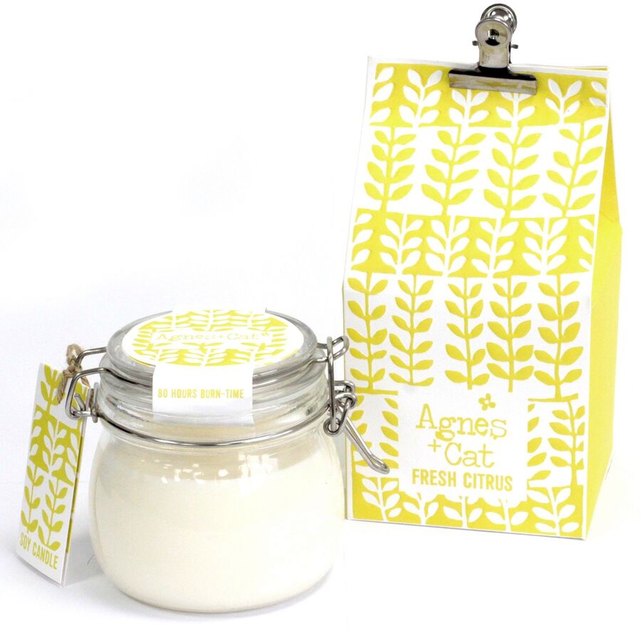 Agnes + Cat Kilner Jar Candle: Fresh Citrus