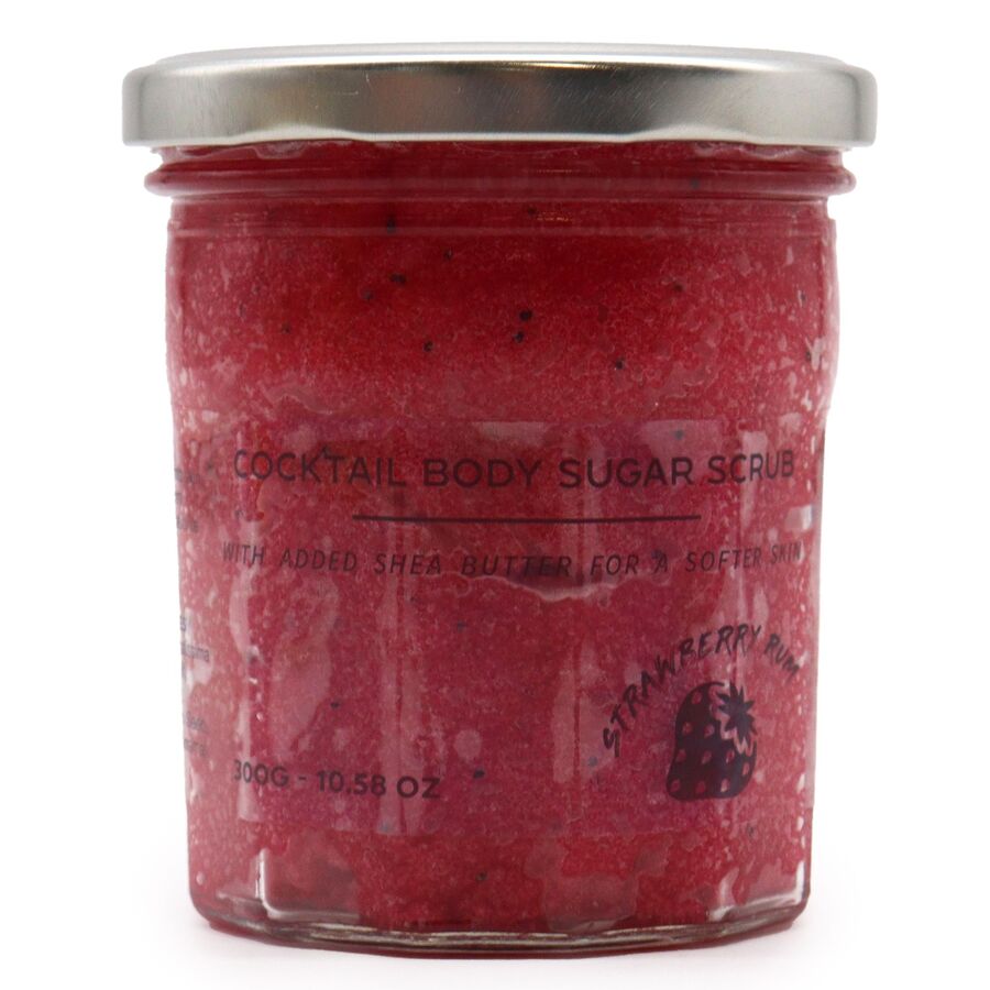 Fragranced Sugar Body Scrub: Strawberry Rum 300g
